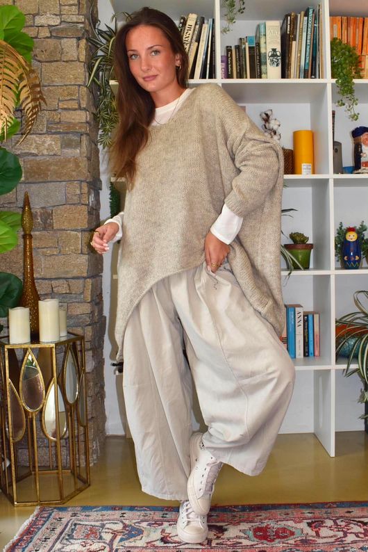 Big Softie Archie Slouch Knit Oatmeal